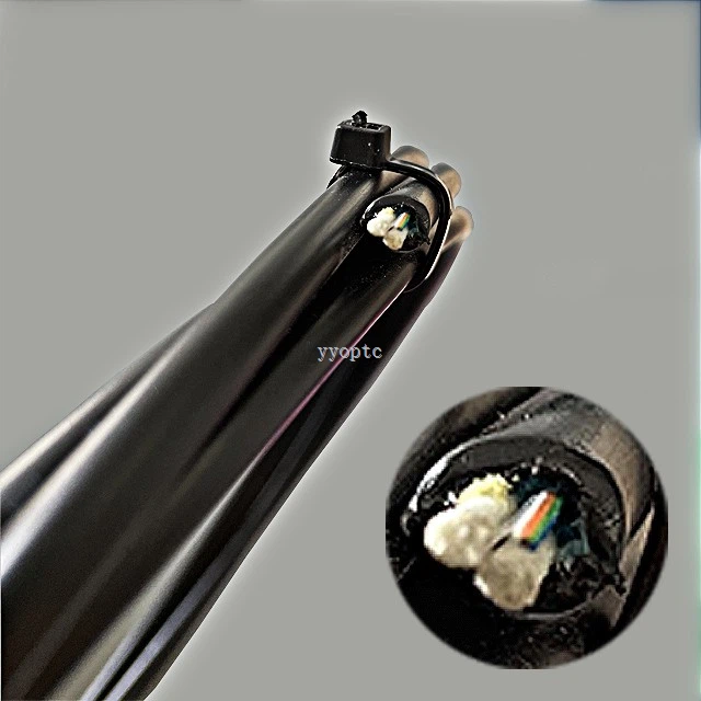 Outdoor Aerial 2-24 Core Mini-Adss Cable Asu-80 Fiber Optic Cable